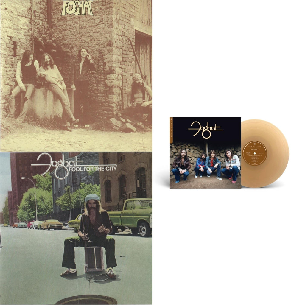 Foghat - Now Playing (Translucent Tan LP Vinyl) (Syeor) & Fool For The City (Metallic Gold LP Vinyl/Anniversary Edition) & Foghat (Translucent Blue LP Vinyl/50Th Anniversary/Limited Edition)