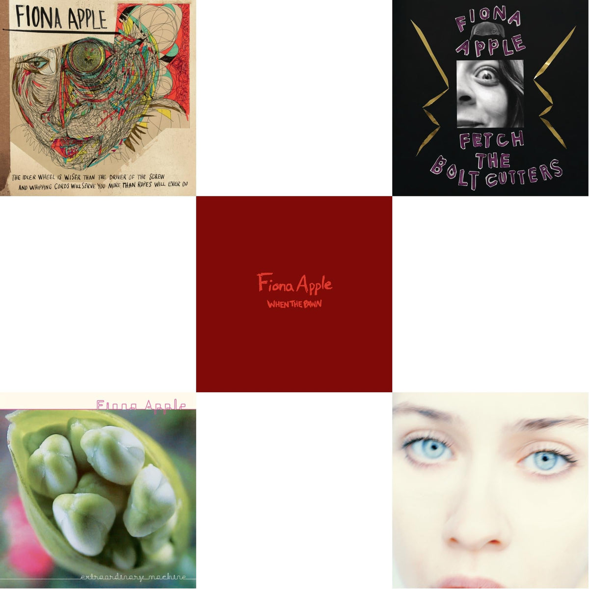 Fetch The Bolt Cutters (180G/2LP/Dl Insert) & Tidal (2LP/180G/45 RPM) & When The Pawn… (180G) & Idler Wheel Is Wiser Than The Driver Of The Screw & Whipping Cords Will Serve You More (180G) & Extraordinary Machines (2LP/180G)