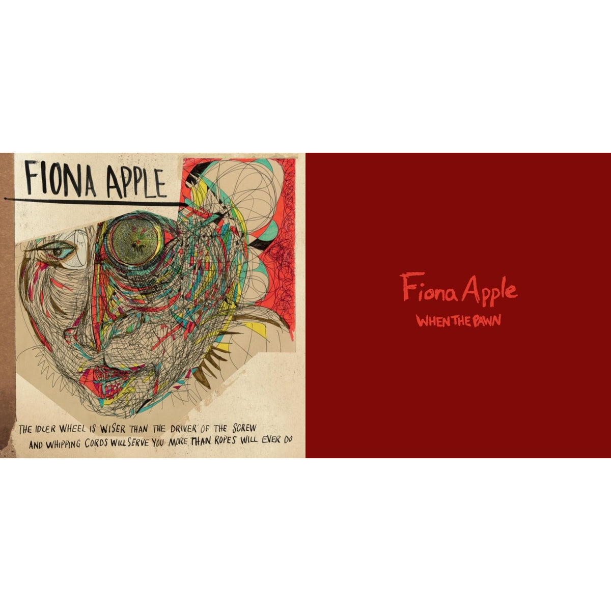 Fiona Apple - Idler Wheel Is Wiser Than The Driver Of The Screw & Whipping Cords Will Serve You More (180G) & When The Pawn… (180G) - LP Vinyl Bundle