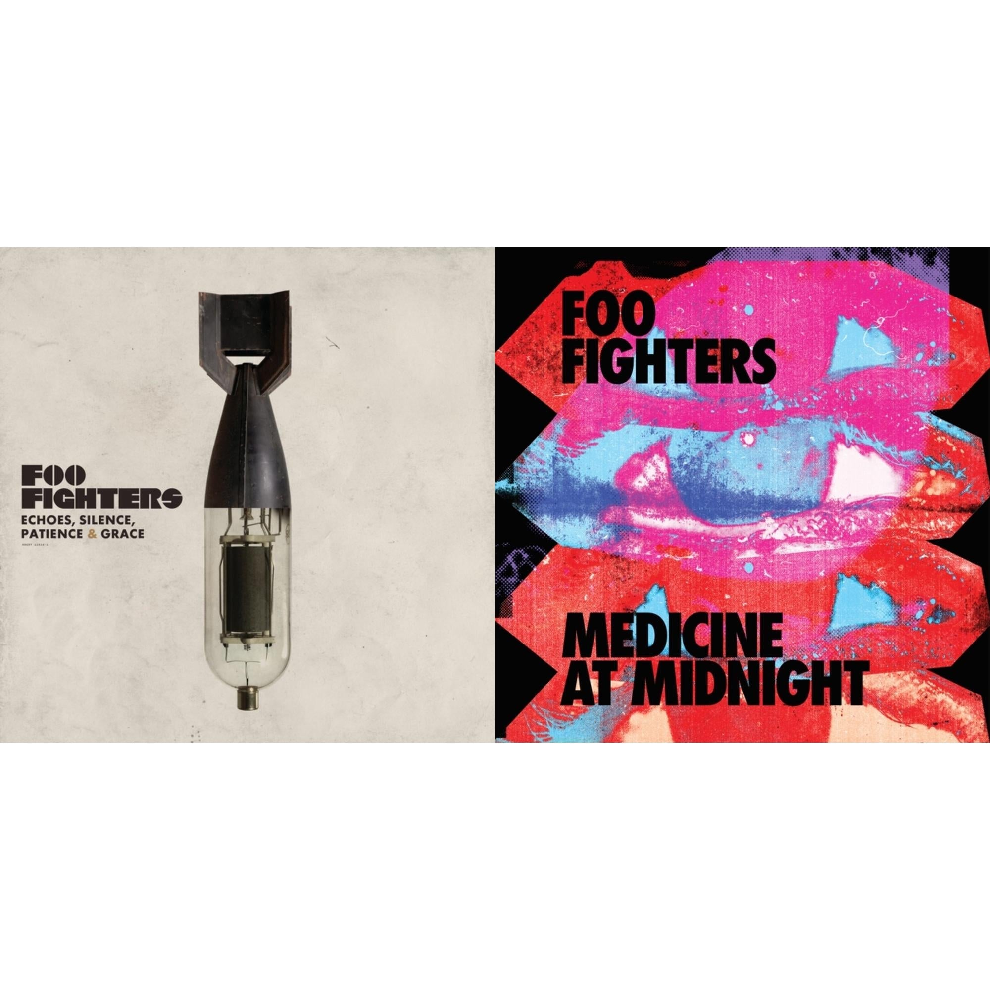 Foo Fighters - Medicine At Midnight (140G) & Echoes Silence Patience & Grace - LP Vinyl Bundle