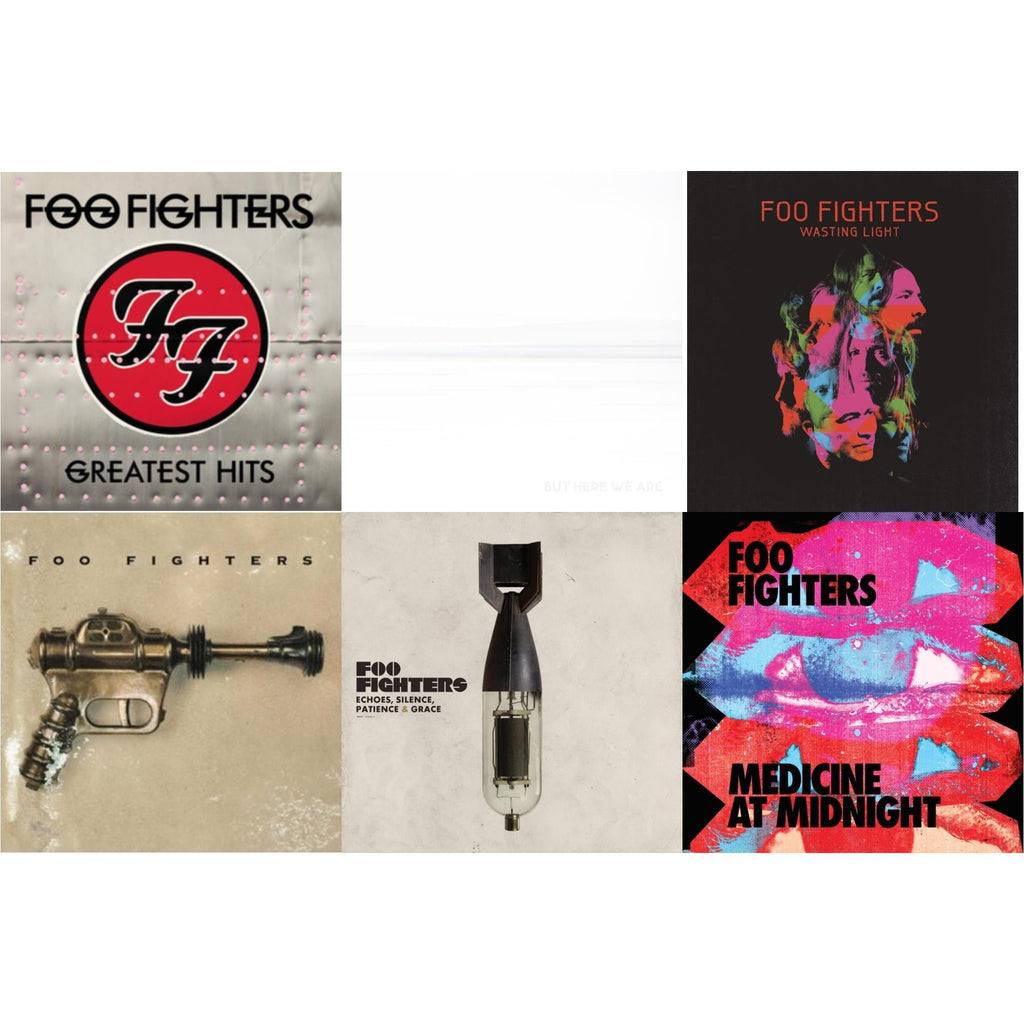 Foo Fighters - Medicine At Midnight (140G) & But Here We Are & Echoes Silence Patience & Grace & Greatest Hits (2LP/Dl Card/Gatefold) & Wasting Light (2LP/Dl Card/Gatefold) & Foo Fighters (Dl Card)