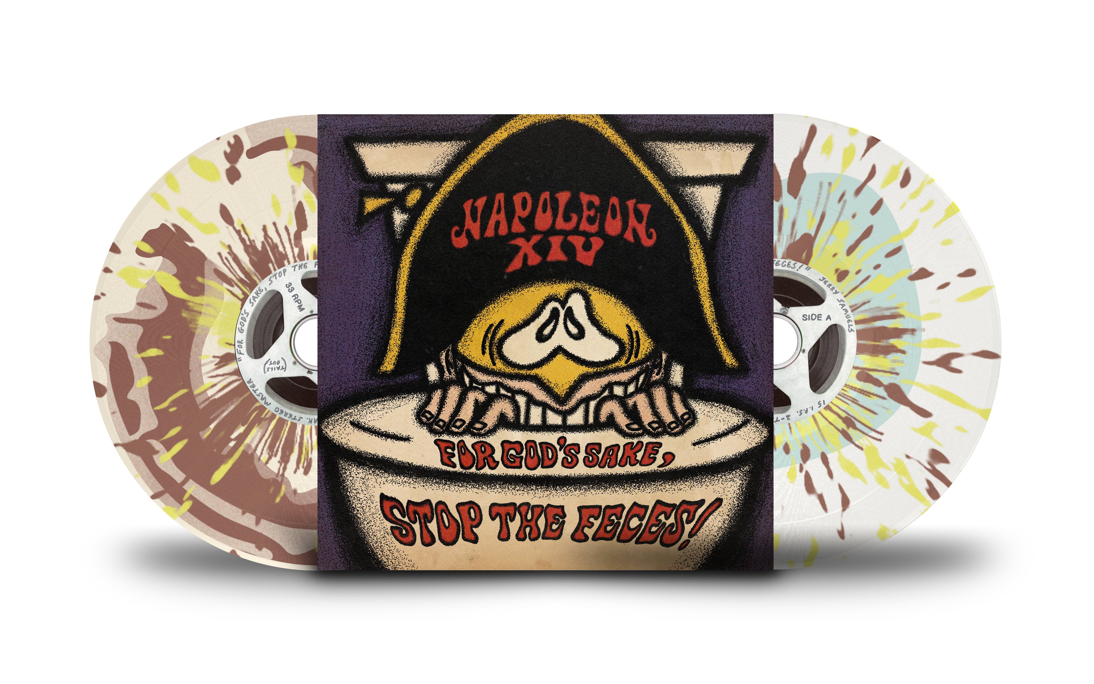 For God's Sake, Stop the Feces! - Toilet Flush LP Vinyl Record