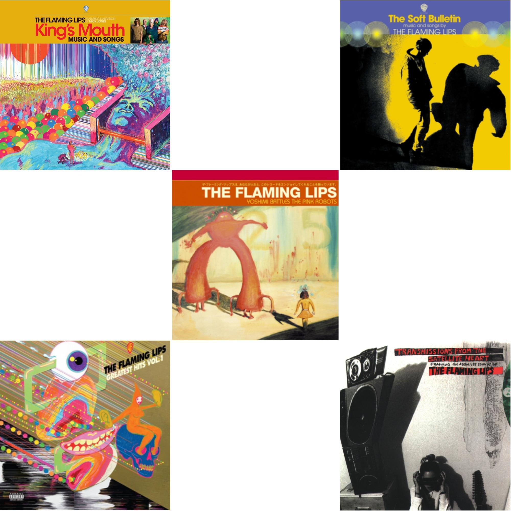 King's Mouth & Greatest Hits, Vol. 1 (X) & Yoshimi Battles The Pink Robots & Soft Bulletin & Transmissions From The Satellite Heart