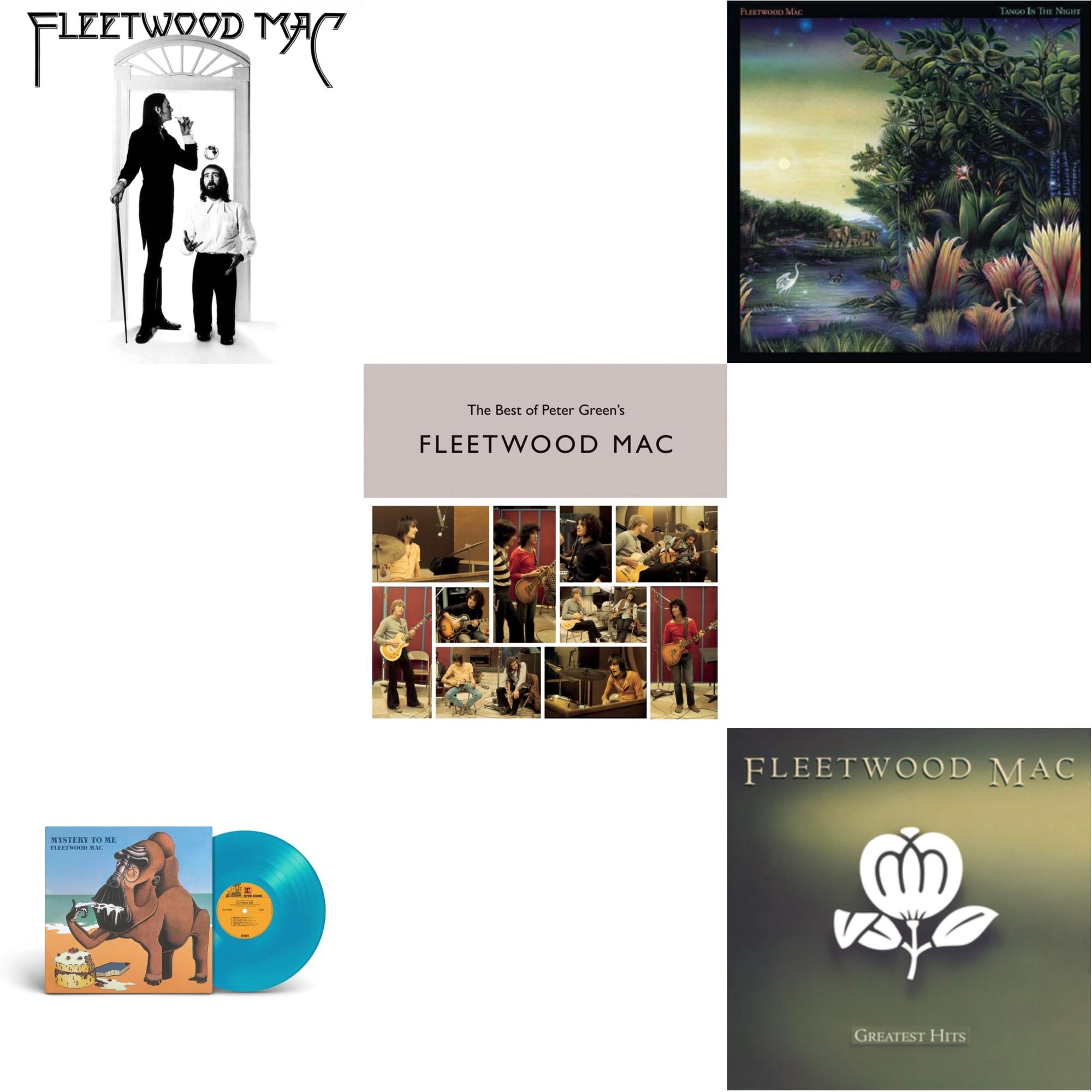 Fleetwood Mac - Tango In The Night & Greatest Hits & Best Of Peter Green's Fleetwood Mac (2LP/140G) & Mystery To Me (Ocean-Blue LP Vinyl) (Rocktober) & Fleetwood Mac