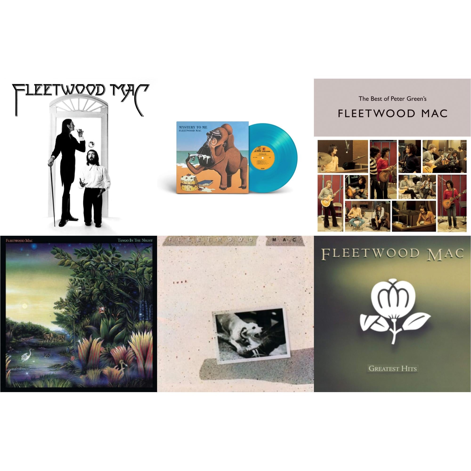 Fleetwood Mac - Tango In The Night & Greatest Hits & Best Of Peter Green's Fleetwood Mac (2LP/140G) & Mystery To Me (Ocean-Blue LP Vinyl) (Rocktober) & Fleetwood Mac & Tusk (2LP)