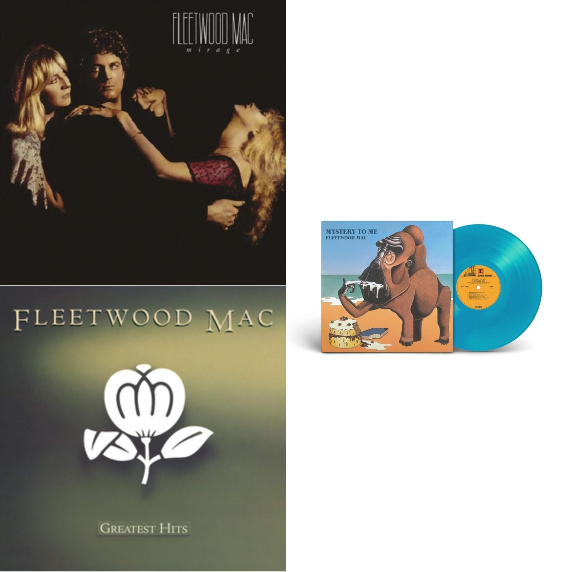 Fleetwood Mac - Mirage & Greatest Hits & Mystery To Me (Ocean-Blue LP Vinyl) (Rocktober)
