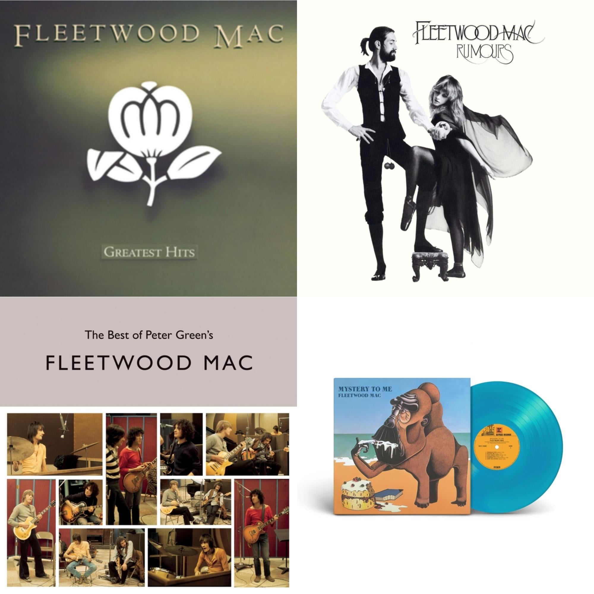 Fleetwood Mac - Greatest Hits & Rumours & Best Of Peter Green's Fleetwood Mac (2LP/140G) & Mystery To Me (Ocean-Blue LP Vinyl) (Rocktober)