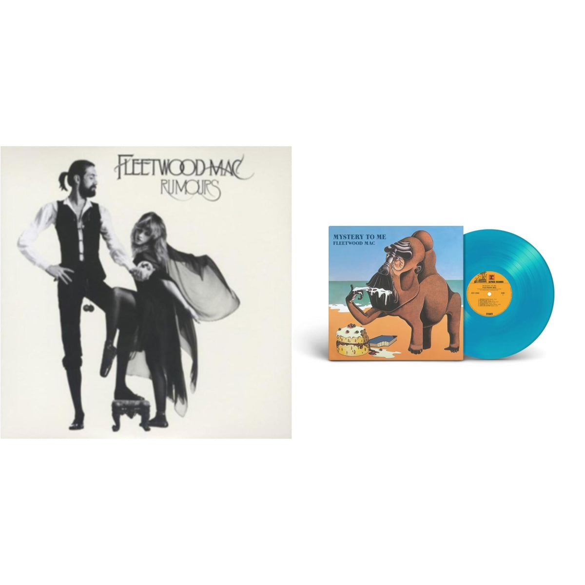 Fleetwood Mac - Rumours (2LP/45RPM/Deluxe) & Mystery To Me (Ocean-Blue LP Vinyl) (Rocktober)
