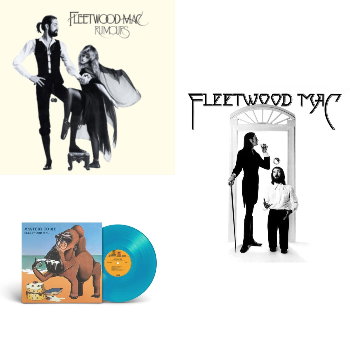 Fleetwood Mac - Rumours & Mystery To Me (Ocean-Blue LP Vinyl) (Rocktober) & Fleetwood Mac