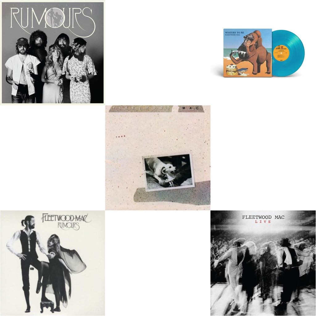 Fleetwood Mac - Rumours (2LP/45RPM/Deluxe) & Mystery To Me (Ocean-Blue LP Vinyl) (Rocktober) & Tusk (2LP) & Fleetwood Mac Live (Super Deluxe Edition/2LP/3CD/7Inch) & Rumours Live (2LP)