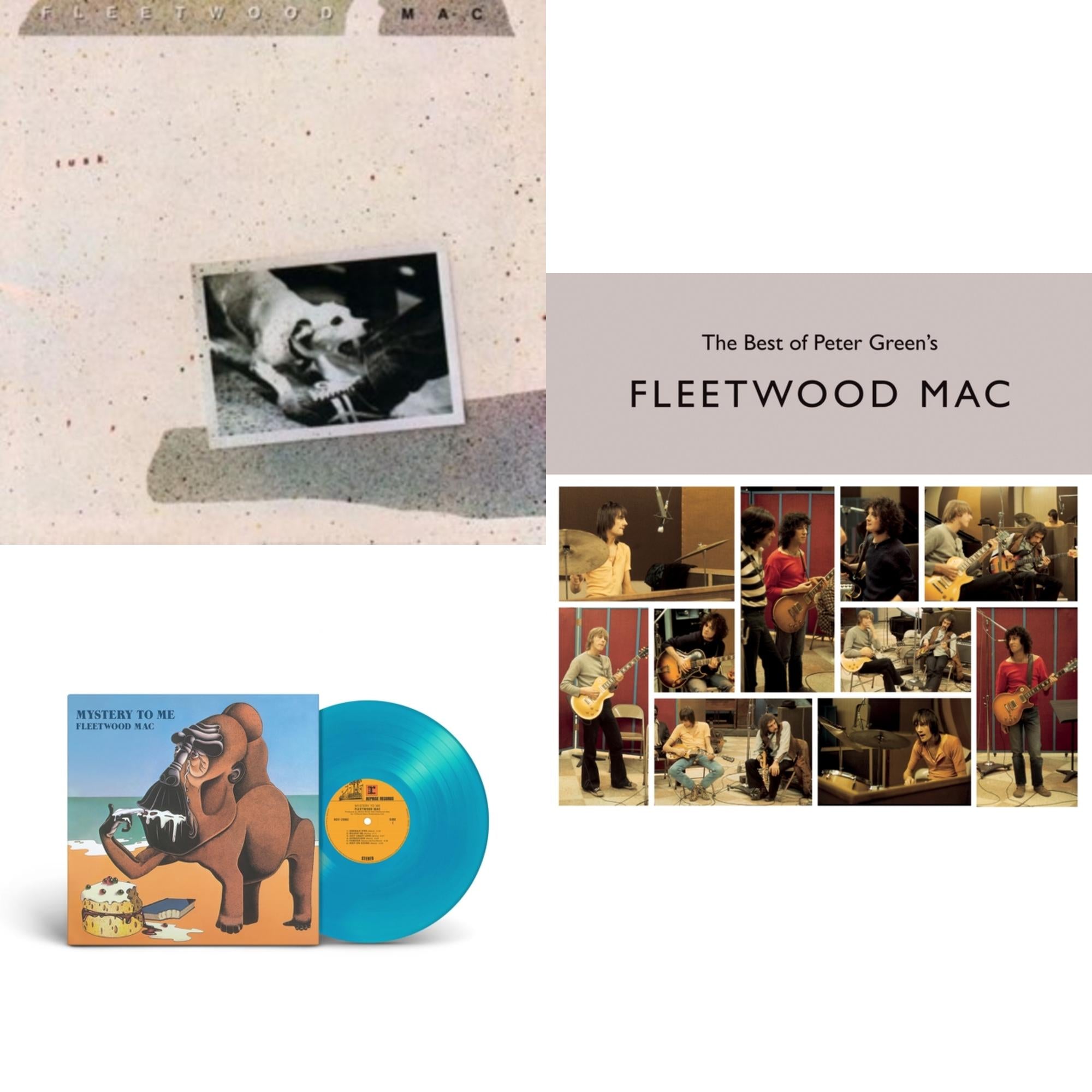 Fleetwood Mac - Best Of Peter Green's Fleetwood Mac (2LP/140G) & Mystery To Me (Ocean-Blue LP Vinyl) (Rocktober) & Tusk (2LP)