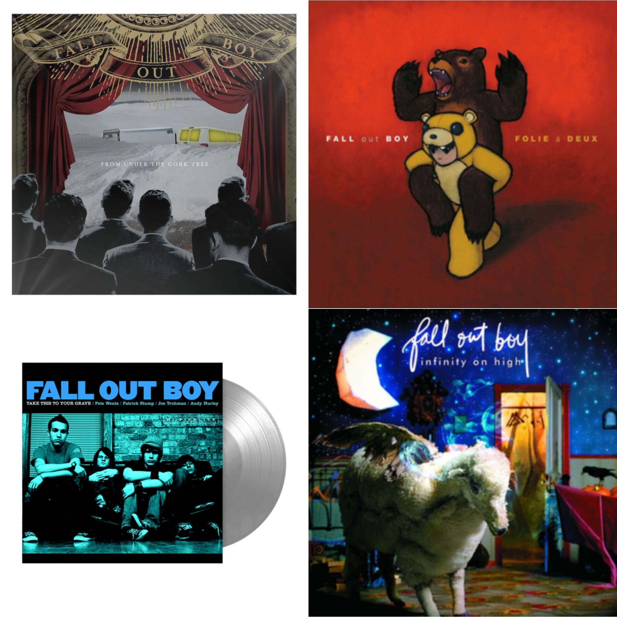 Fall Out Boy - Take This To Your Grave (Fbr 25Th Anniversary Edition/Silver LP Vinyl) & Folie A Deux & From Under The Cork Tree & Infinity On High