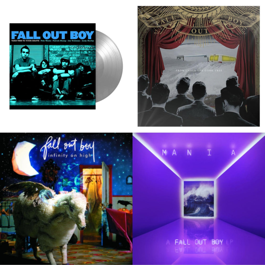Fall Out Boy - Take This To Your Grave (Fbr 25Th Anniversary Edition/Silver LP Vinyl) & From Under The Cork Tree & Infinity On High & M A N I  A (LP)