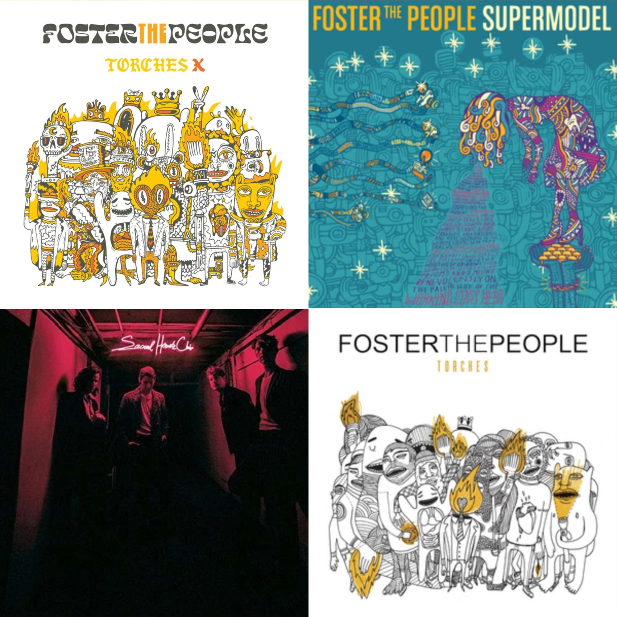 Foster The People - Torches X (Deluxe Edition/2LP) & Torches (Dl Card) & Supermodel (180G) & Sacred Hearts Club (150G/Dl Card)