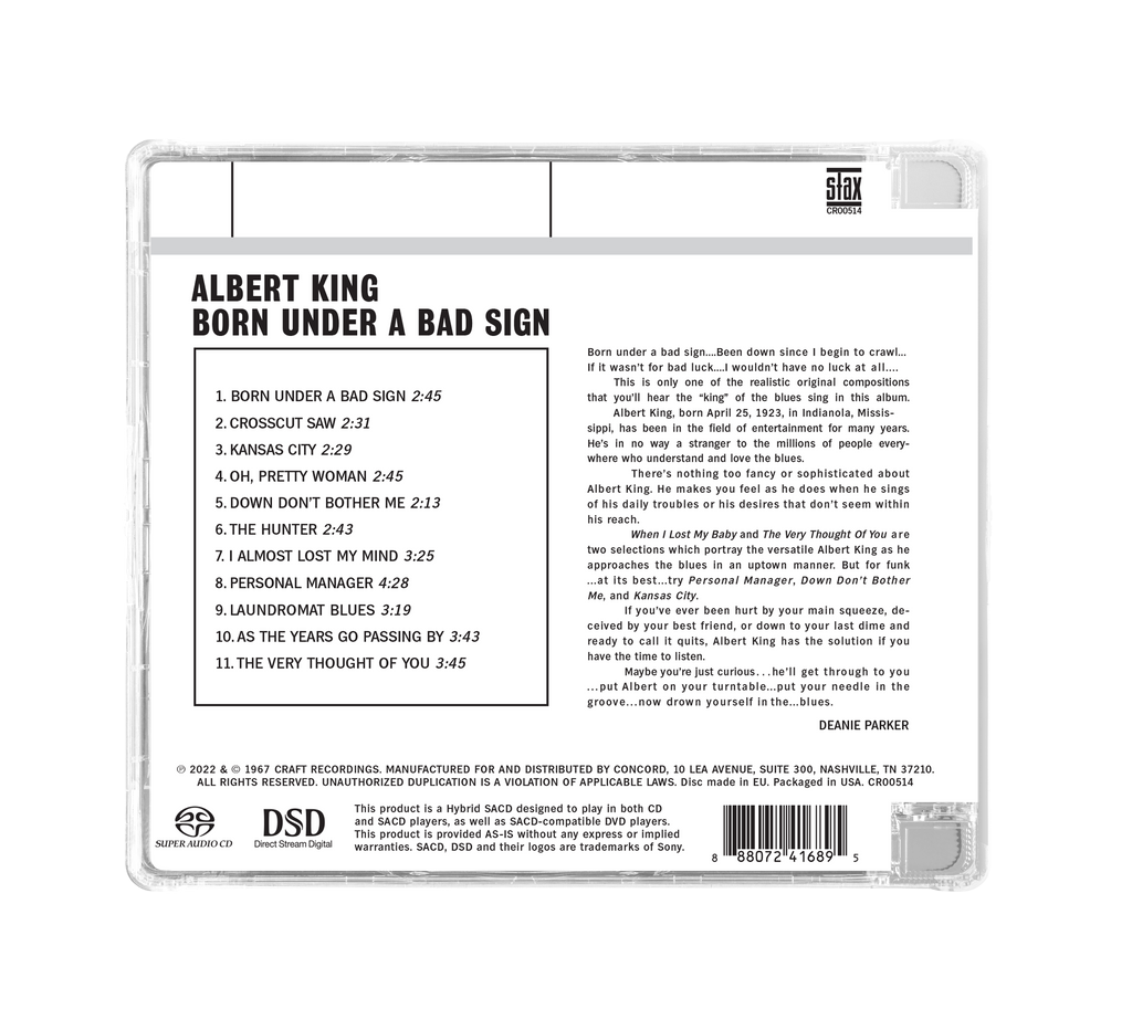 Born Under A Bad Sign (SACD) Music CD
