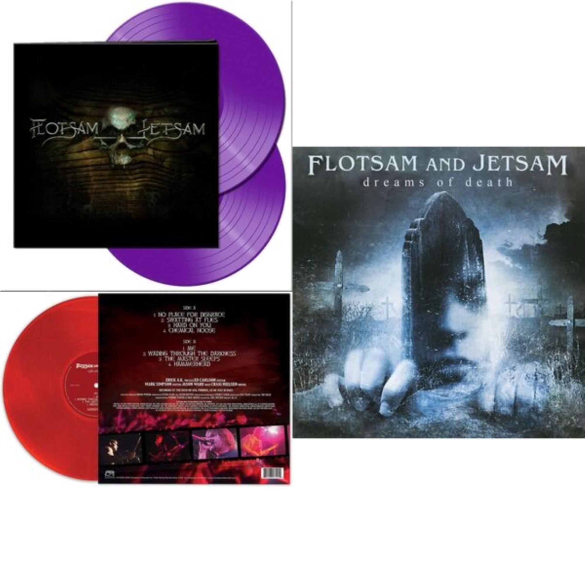 Flotsam & Jetsam - Dreams Of Death (Clear LP Vinyl) & Flotsam & Jetsam (Purple LP Vinyl) & Live In Phoenix (Red LP Vinyl)