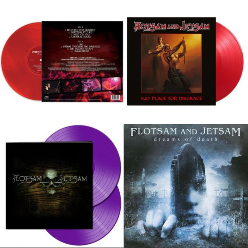 Flotsam & Jetsam - Live In Phoenix (Red LP Vinyl) & No Place For Disgrace (180G/Translucent Red LP Vinyl) & Flotsam & Jetsam (Purple LP Vinyl) & Dreams Of Death (Clear LP Vinyl)