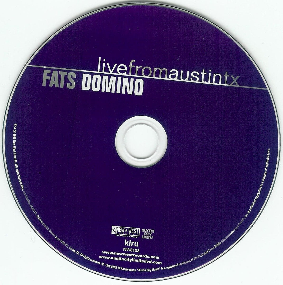 Fats Domino – Live From Austin, Texas Music CD