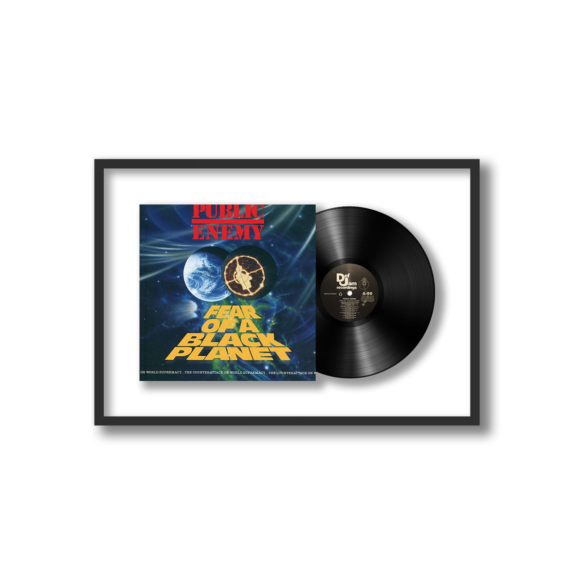 Public Enemy - Fear Of A Black Planet - Framed Vinyl Record