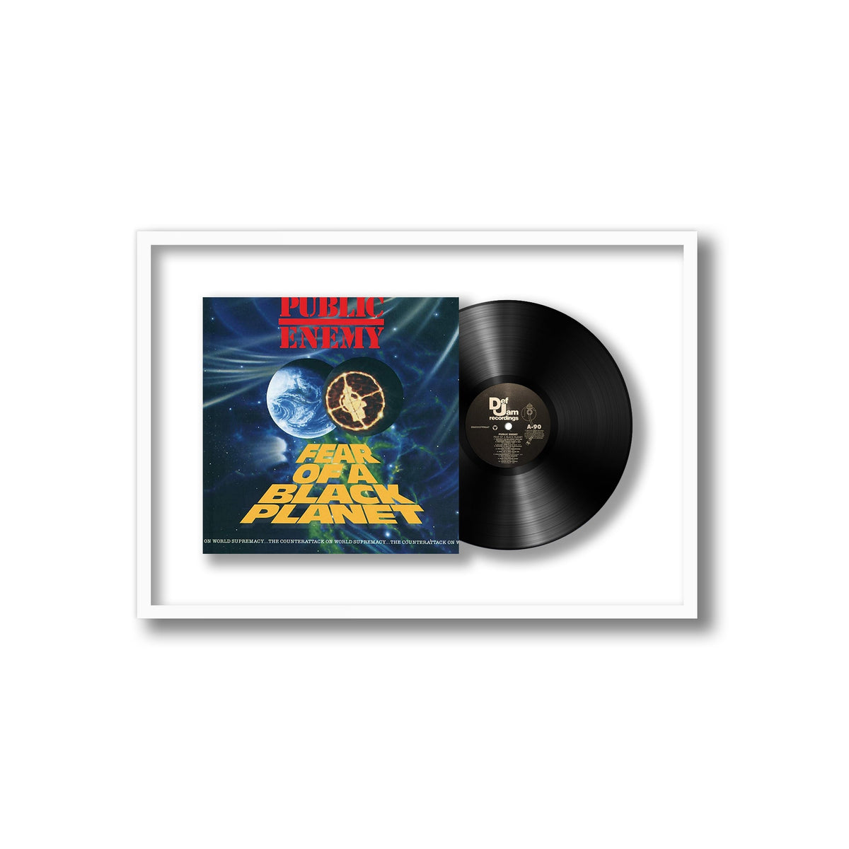 Public Enemy - Fear Of A Black Planet - Framed Vinyl Record