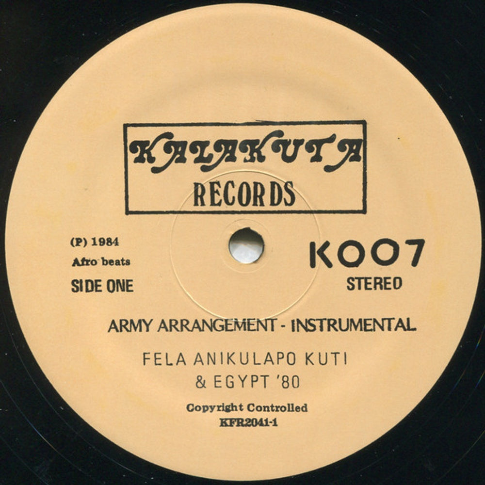 Fela Kuti – Army Arrangement (LP Vinyl) Vinyl Record