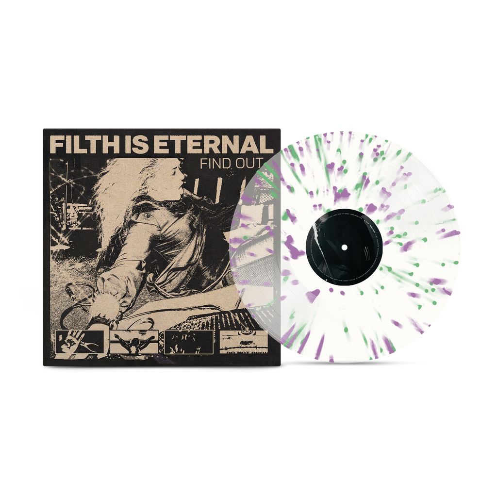 Filth Is Eternal - Find Out Spring Green & Violet Splatter Vinyl Record