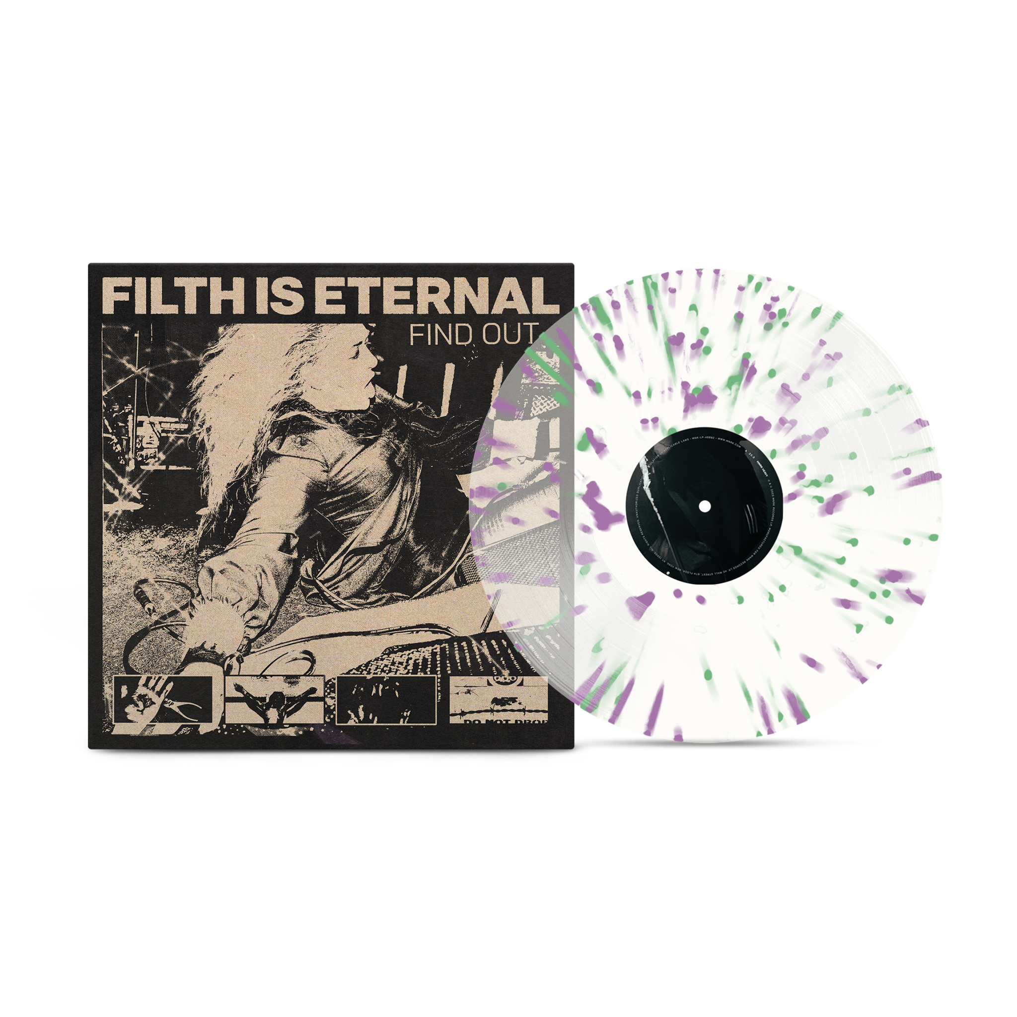 Filth Is Eternal - Find Out Spring Green & Violet Splatter Vinyl Record