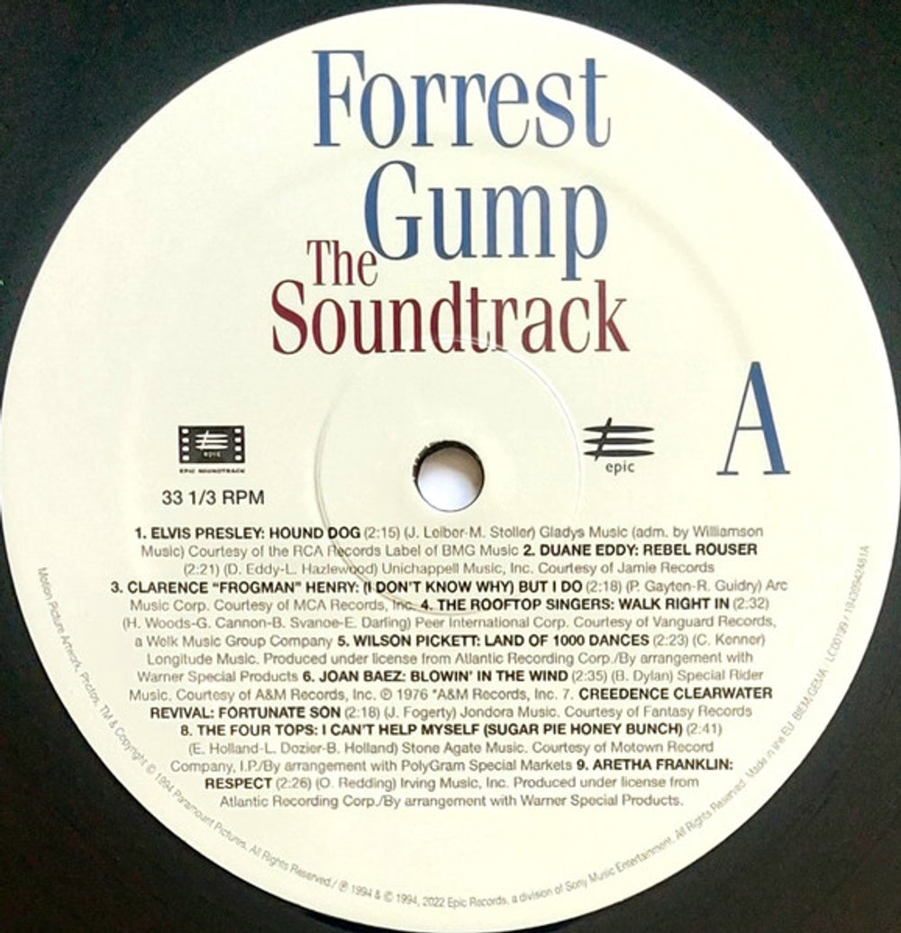 Forrest Gump – The Soundtrack (2-LP Vinyl) Vinyl Record