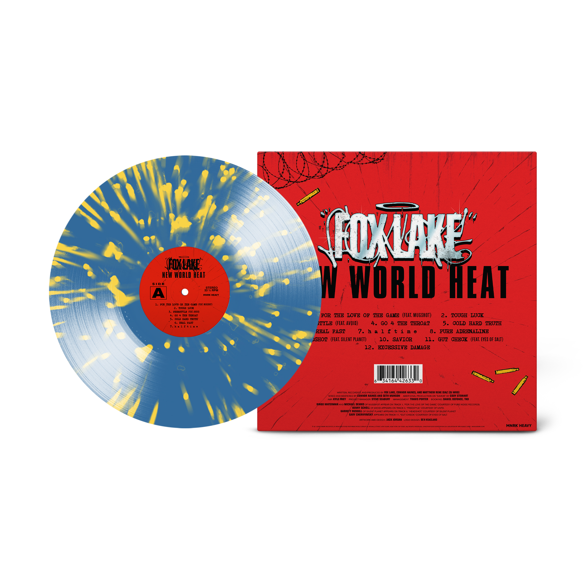 Fox Lake - New World Heat "Adrenaline Splatter" Variant Vinyl Record