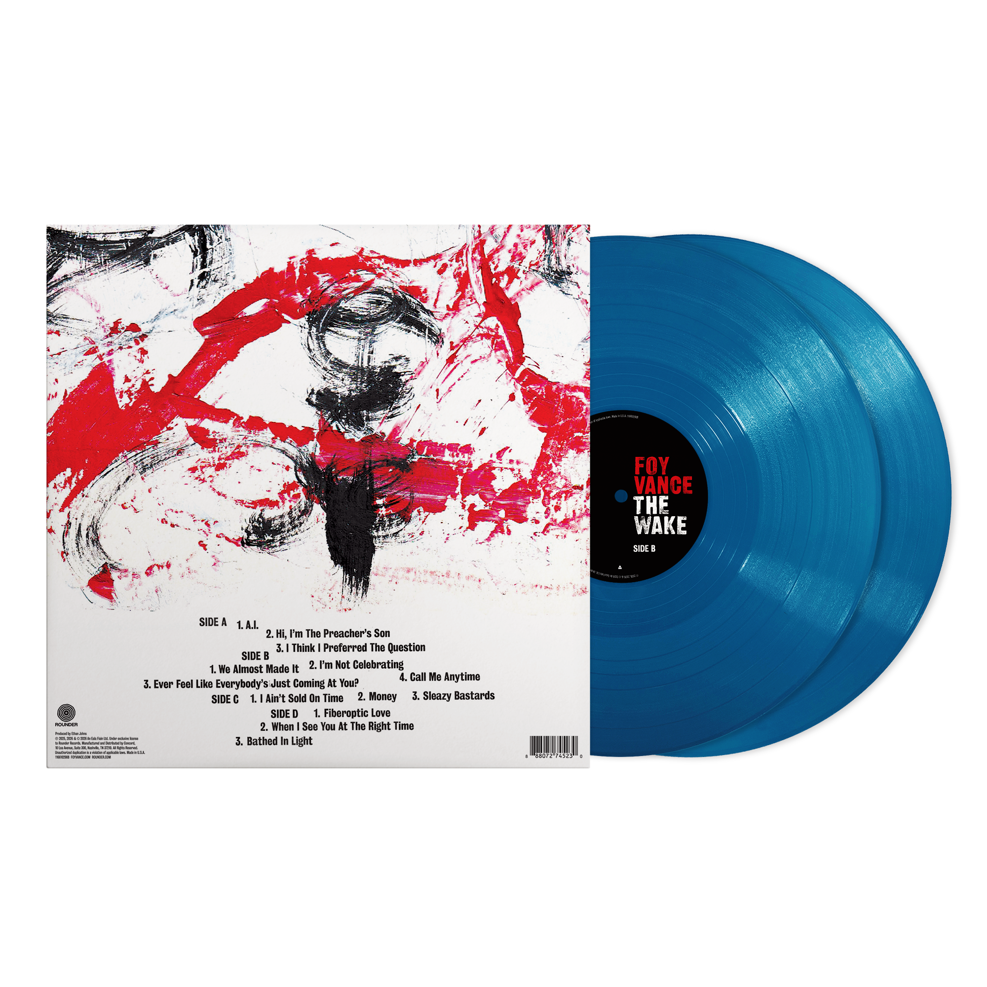 The Wake - Bathed In Blue Vinyl Record 2LP