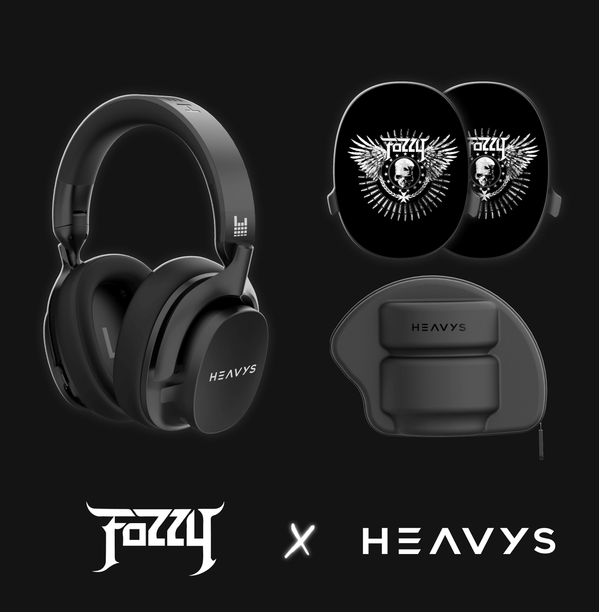 Fozzy Official Limited Edition HEAVYS Headphone Shells & Headphone Bundle