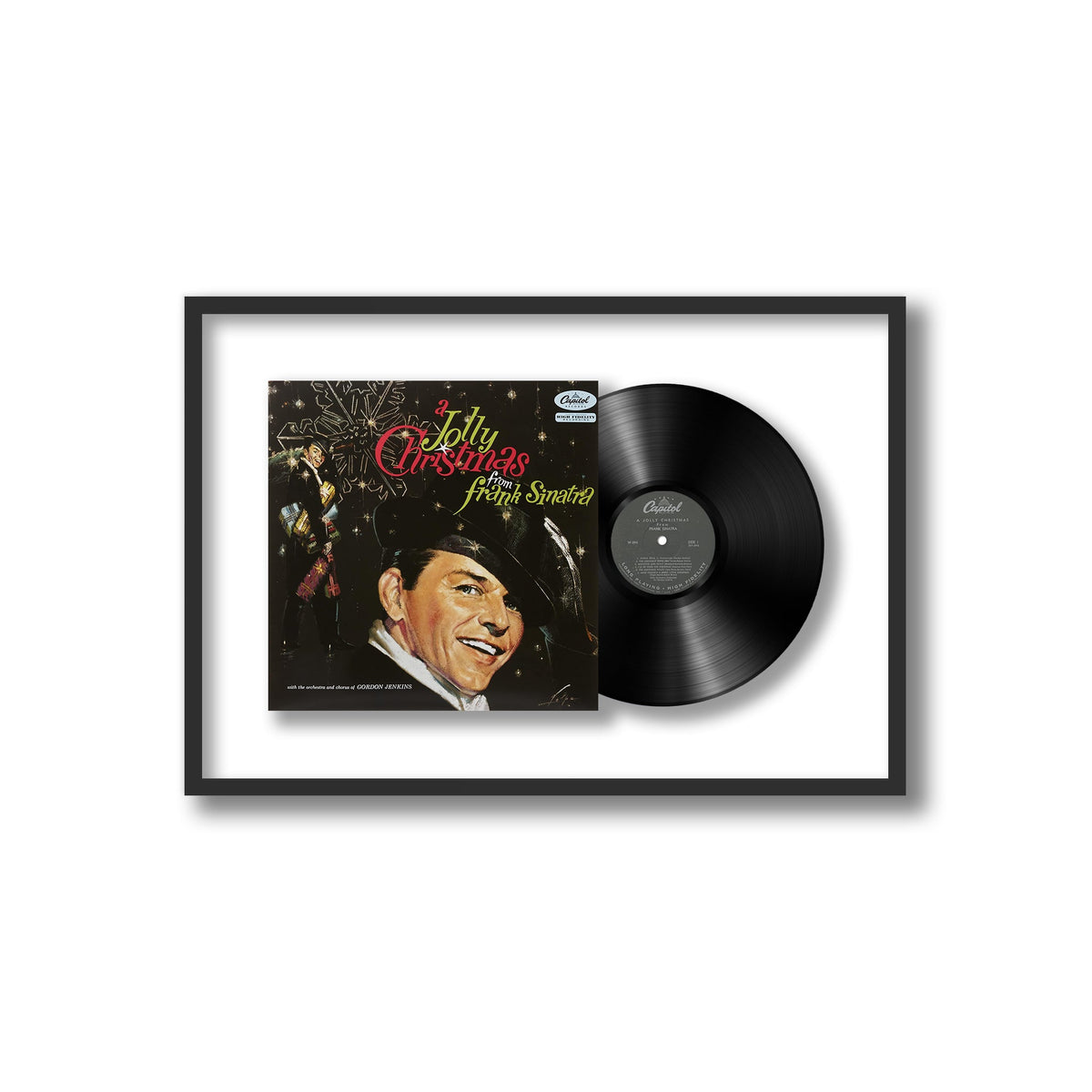 Frank Sinatra - A Jolly Christmas From Frank Sinatra - Framed Vinyl Record