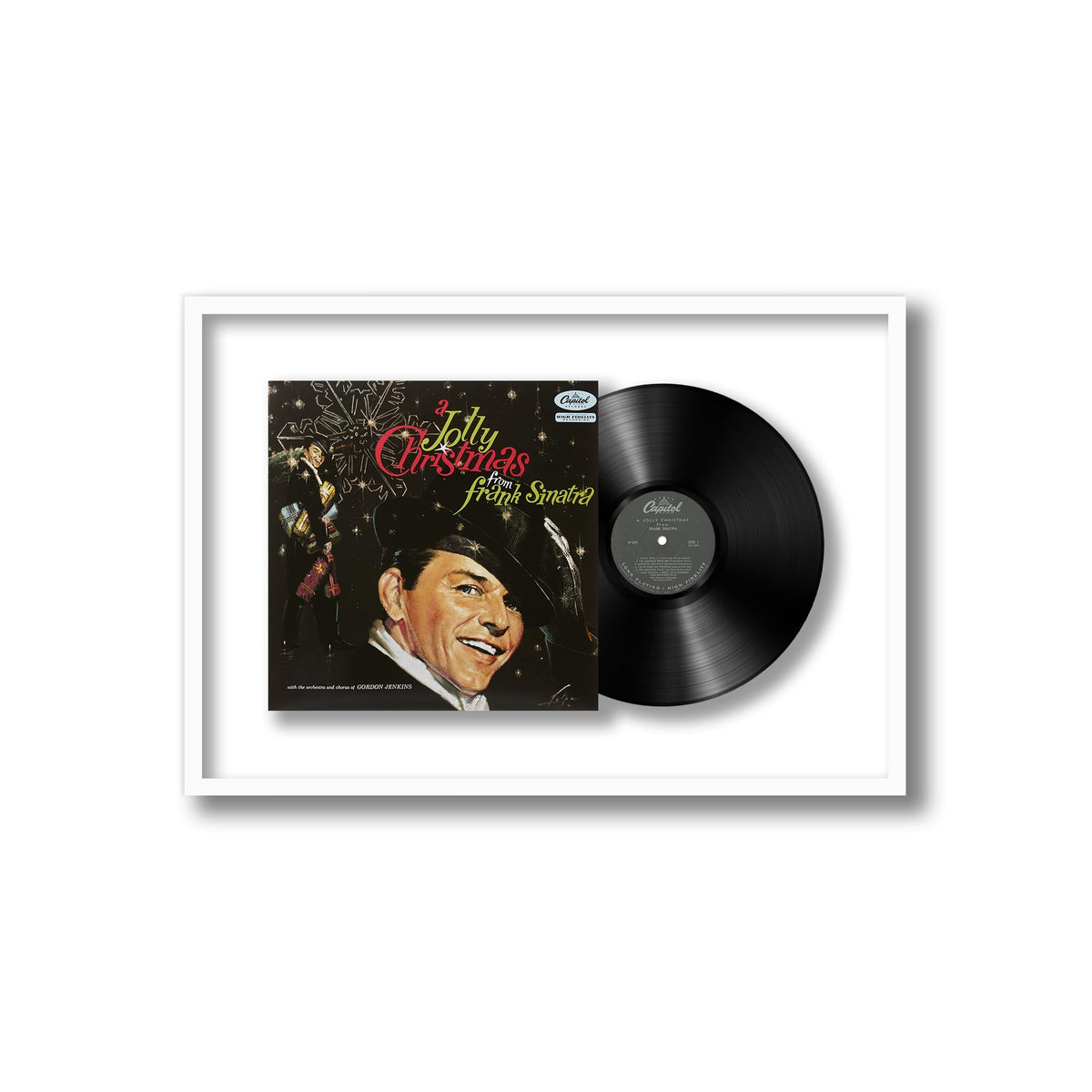 Frank Sinatra - A Jolly Christmas From Frank Sinatra - Framed Vinyl Record