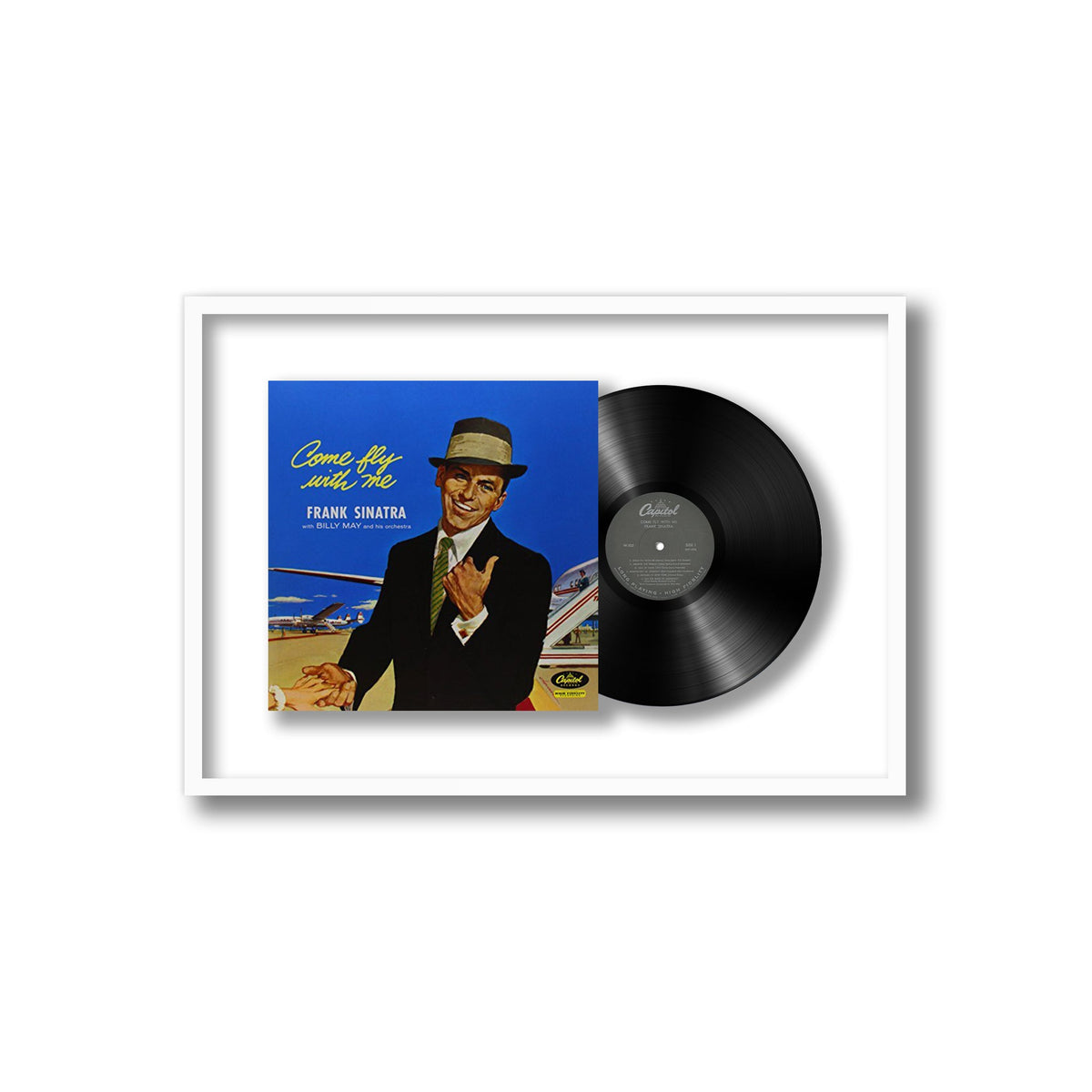 Frank Sinatra - Come Fly With Me - Framed Vinyl Record