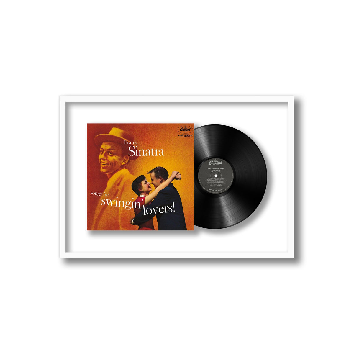 Frank Sinatra - Songs For Swingin' Lovers! - Framed Vinyl Record
