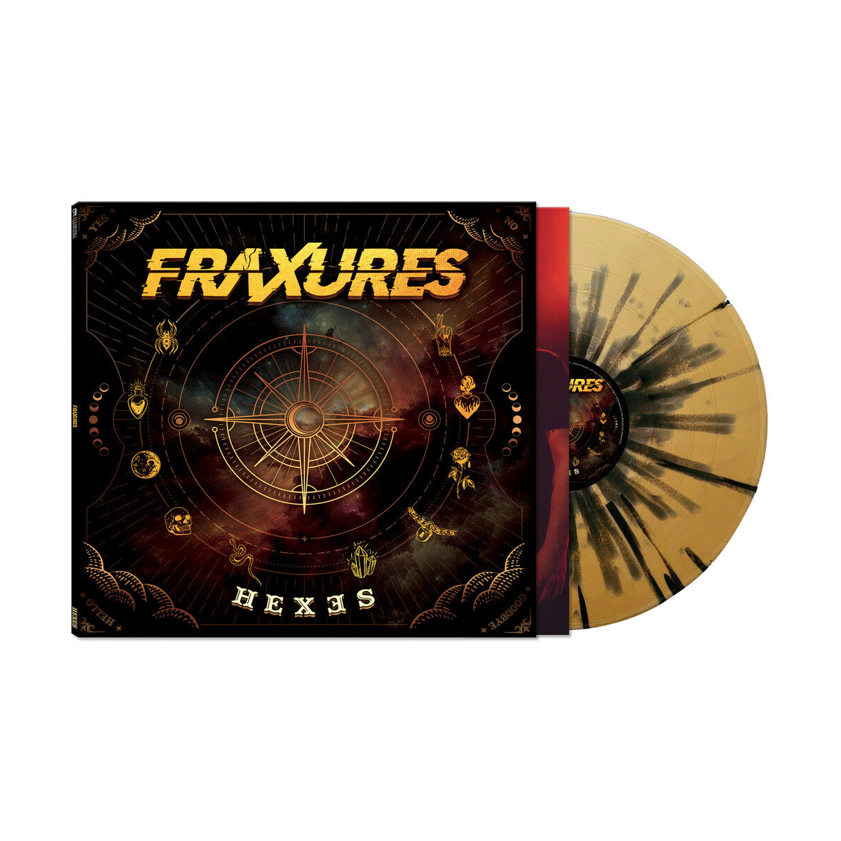 Fraxures – Hexes (Black/Gold Splatter LP Vinyl) Vinyl Record