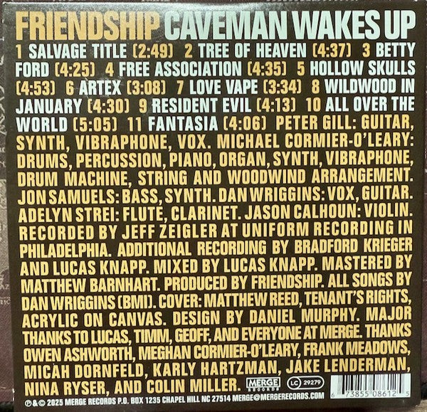 Friendship – Caveman Wakes Up Music CD