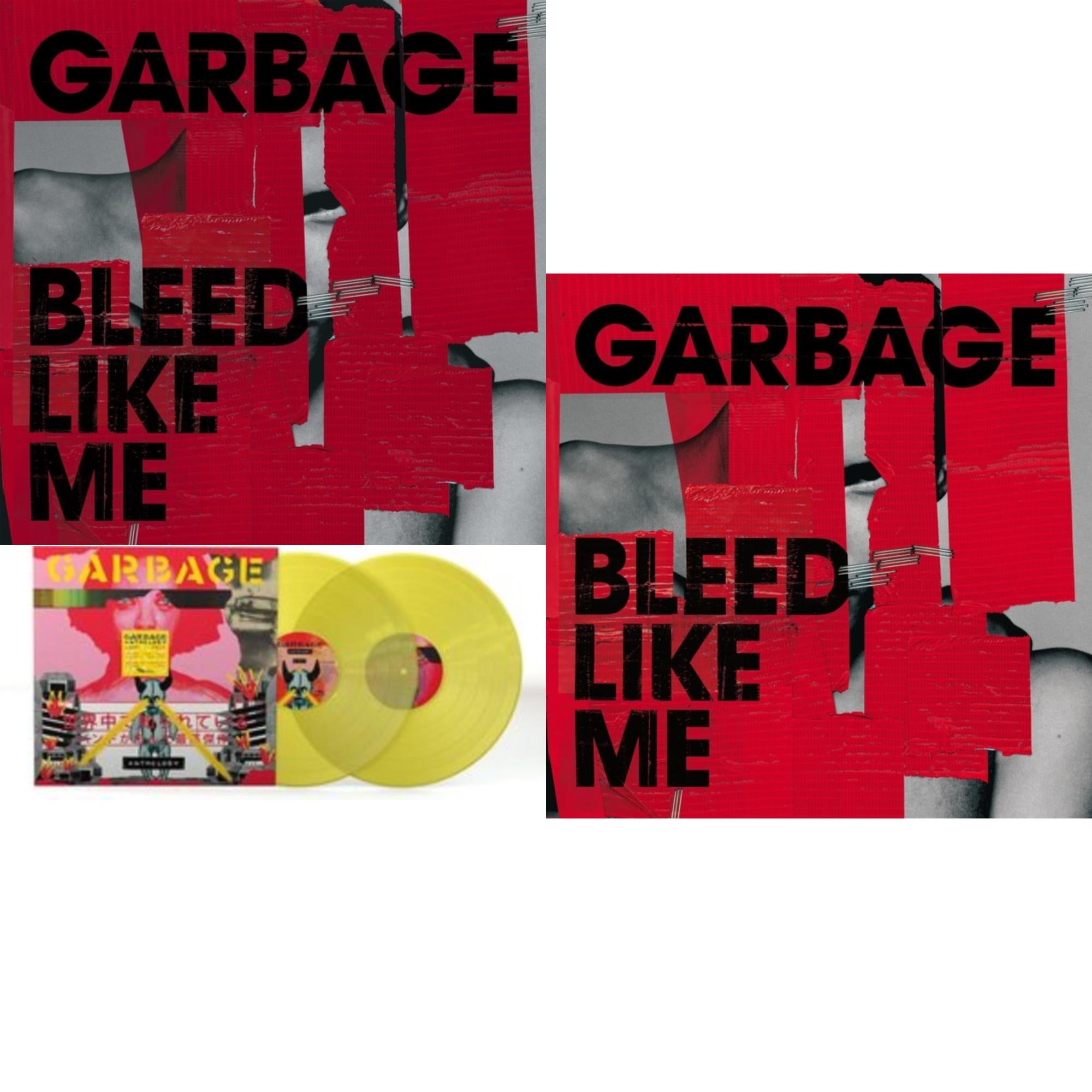 Garbage - Bleed Like Me (Expanded Edition) (2LP) & Anthology (2LP/Transparent Yellow Vinyl) & Bleed Like Me
