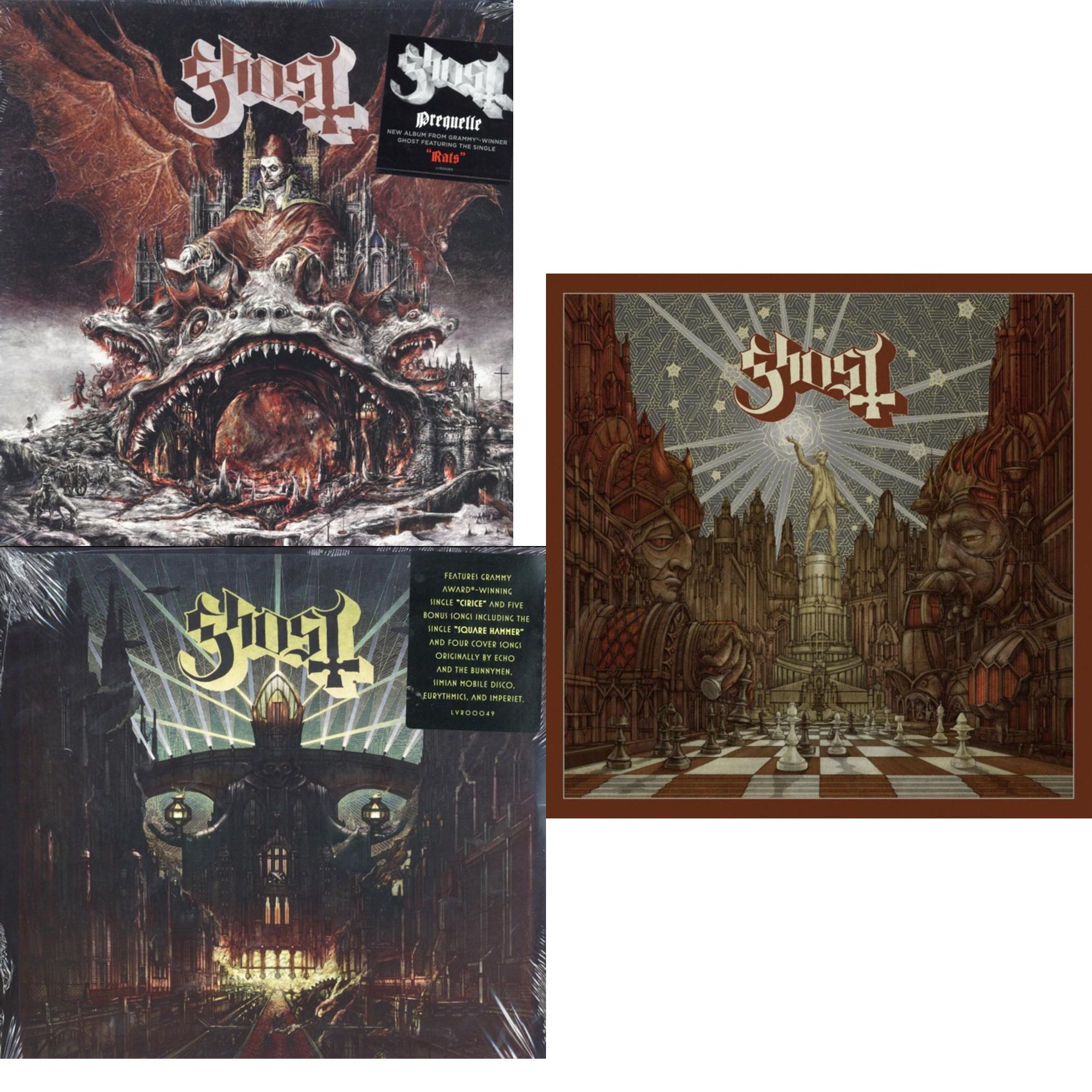 Ghost - Meliora (Deluxe Edition) & Prequelle (LP) & Popestar (Grey Smoke LP Vinyl)