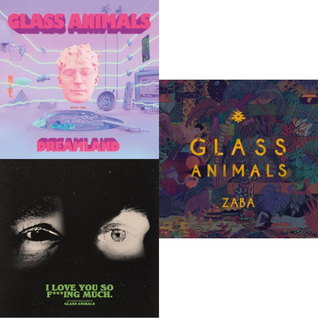 Glass Animals - I Love You So F***Ing Much (X) & Dreamland & Zaba - LP Vinyl Bundle