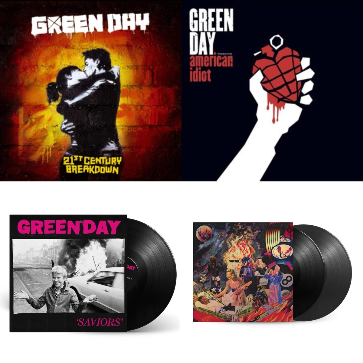 Saviors & Insomniac (25Th Anniversary/2LP) & 21St Century Breakdown & American Idiot (W/Poster)