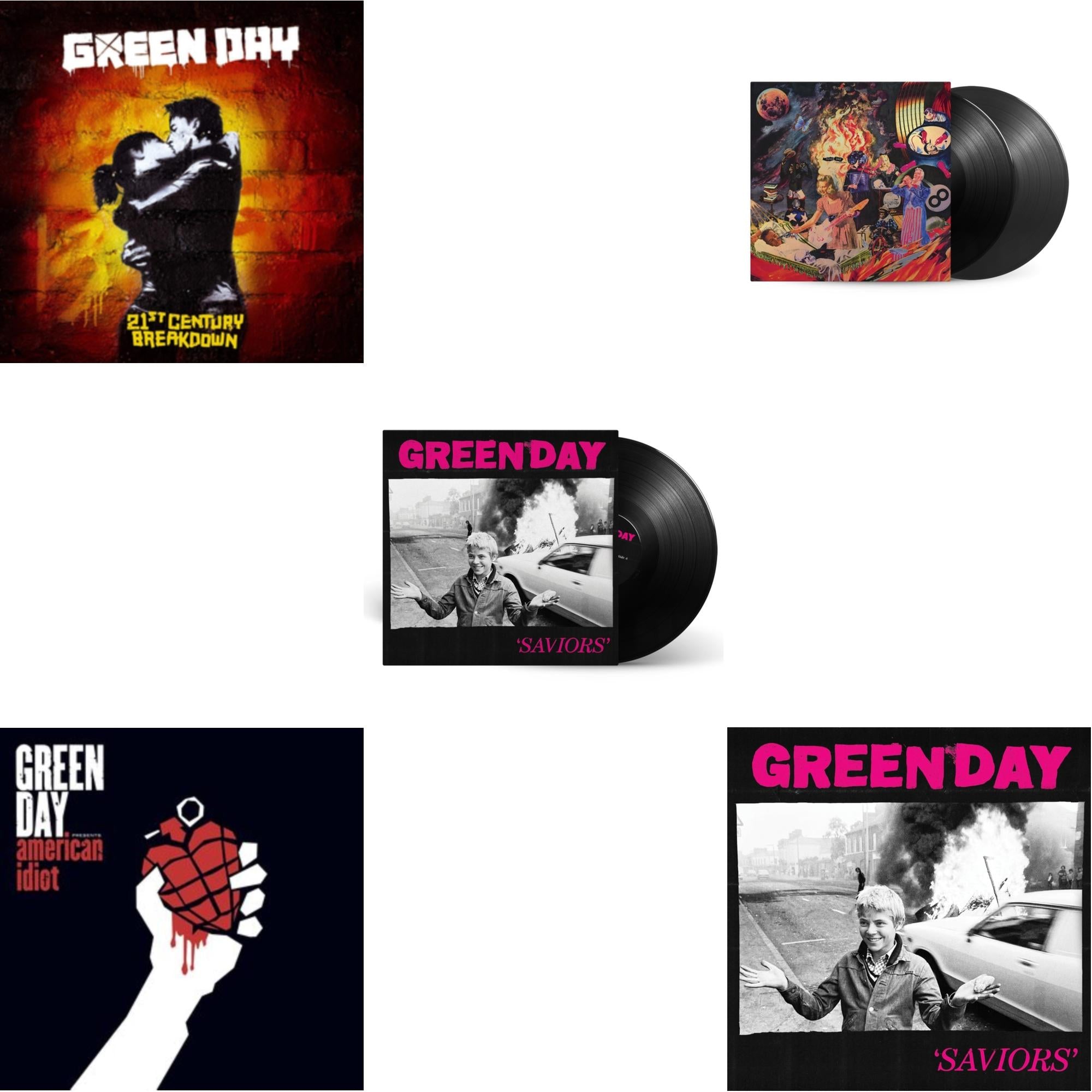Saviors (180G/Deluxe LP Vinyl) & Saviors & Insomniac (25Th Anniversary/2LP) & 21St Century Breakdown & American Idiot (W/Poster)