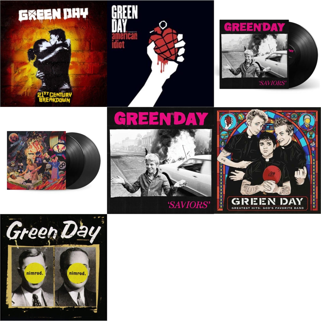 Saviors (180G/Deluxe LP Vinyl) & Saviors & Insomniac (25Th Anniversary/2LP) & Nimrod & Greatest Hits: God's Favorite Band (X) & 21St Century Breakdown & American Idiot (W/Poster)