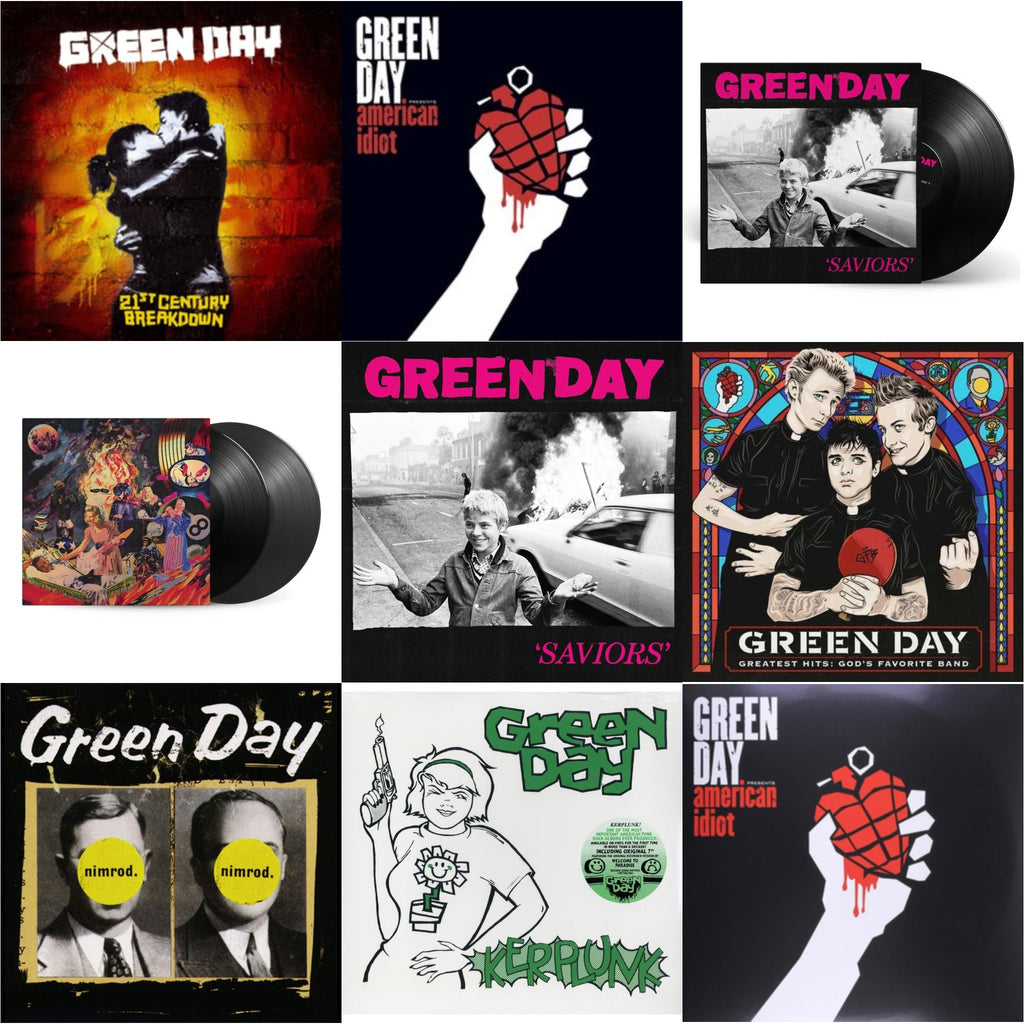 Saviors (180G/Deluxe LP Vinyl) & Saviors & American Idiot & Insomniac (25Th Anniversary/2LP) & Nimrod & Greatest Hits: God's Favorite Band (X) & 21St Century Breakdown & American Idiot (W/Poster) & Kerplunk (120G/7Inch Single)