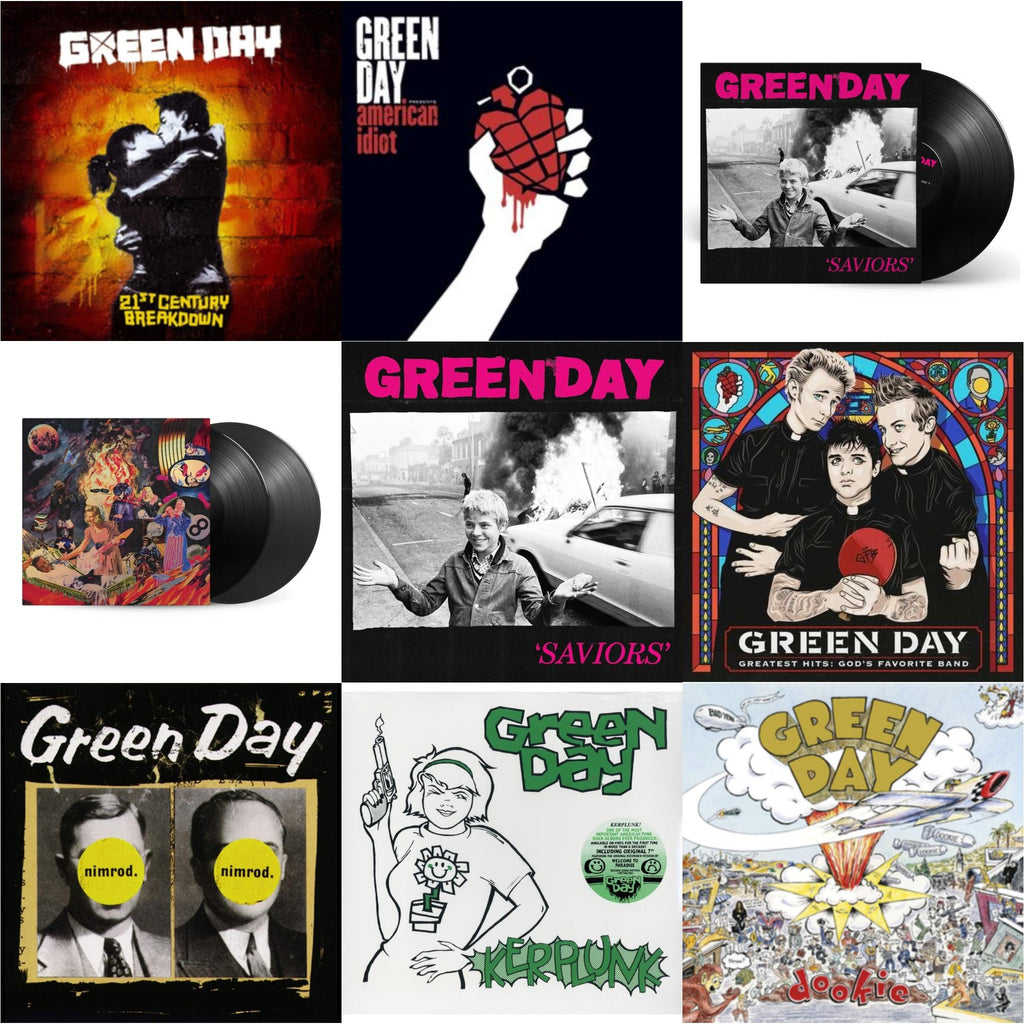 Saviors (180G/Deluxe LP Vinyl) & Saviors & Insomniac (25Th Anniversary/2LP) & Nimrod & Greatest Hits: God's Favorite Band (X) & 21St Century Breakdown & American Idiot (W/Poster) & Kerplunk (120G/7Inch Single) & Dookie