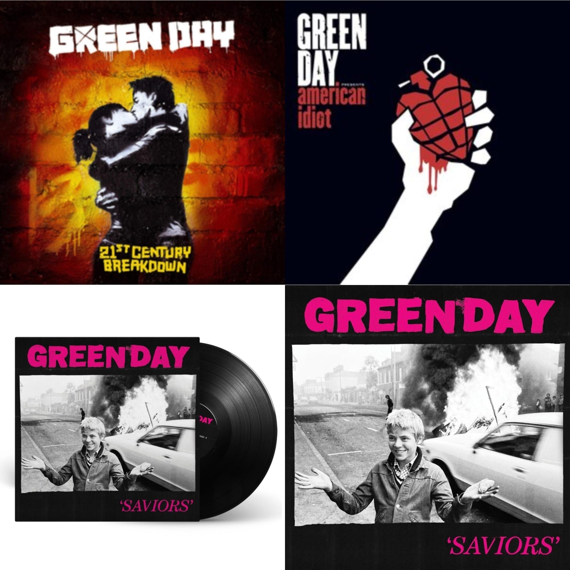 Green Day - Saviors (180G/Deluxe LP Vinyl) & Saviors & 21St Century Breakdown & American Idiot (W/Poster)