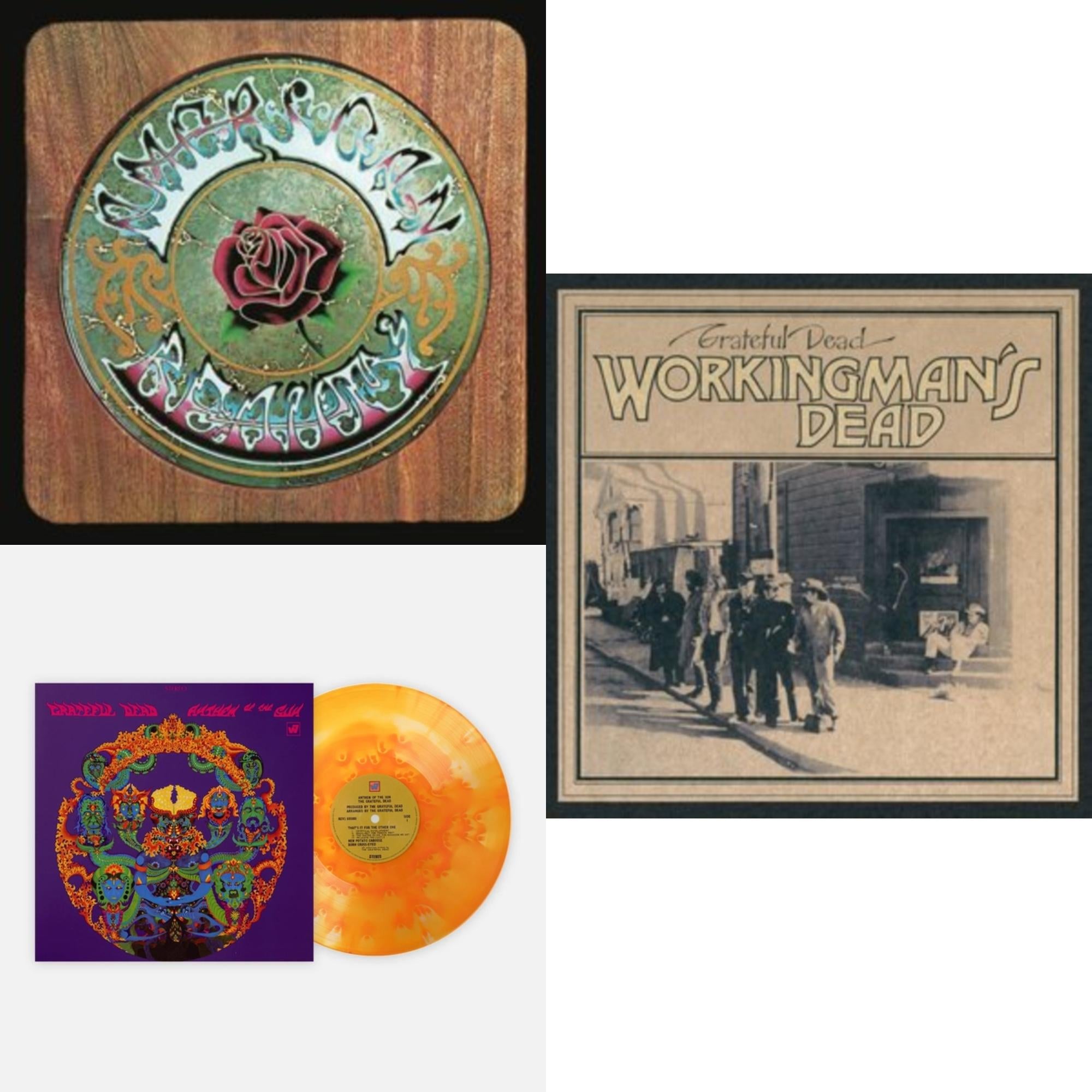 Grateful Dead - Anthem Of The Sun (Noonday Sun LP Vinyl) & Workingman's Dead (180G) & American Beauty
