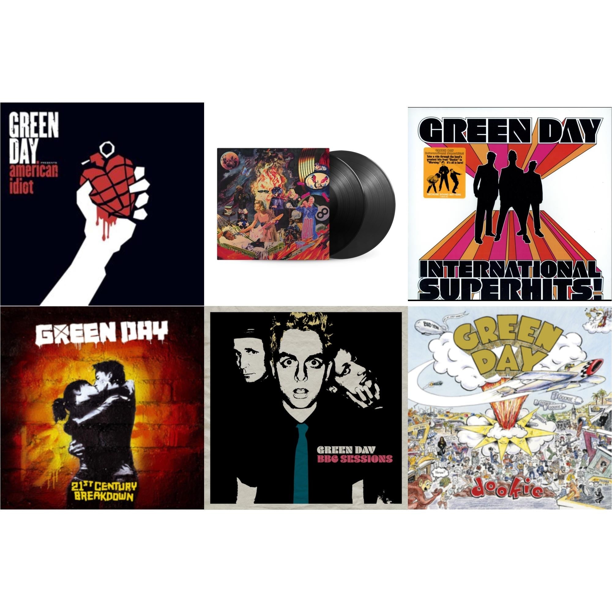 International Superhits & Bbc Sessions (X) (2LP) & Insomniac (25Th Anniversary/2LP) & 21St Century Breakdown & American Idiot (W/Poster) & Dookie