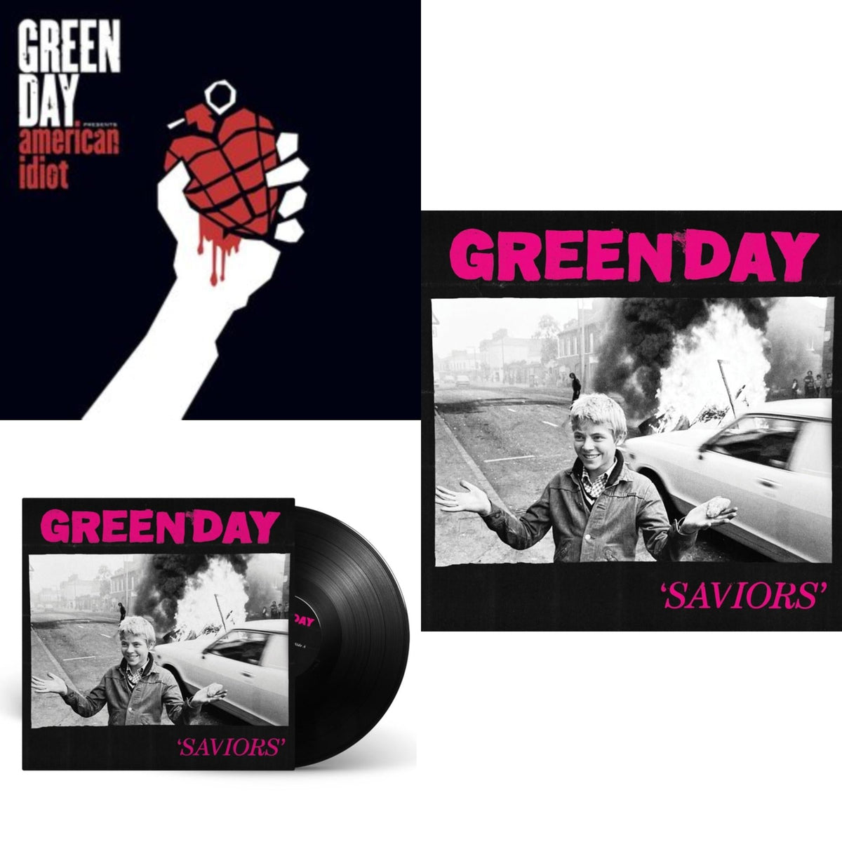 Green Day - American Idiot (W/Poster) & Saviors & Saviors (180G/Deluxe LP Vinyl)