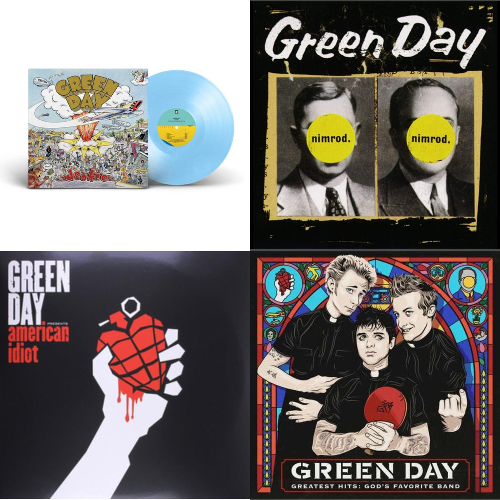 Dookie (X) (Baby Blue LP Vinyl) & American Idiot & Nimrod & Greatest Hits: God's Favorite Band (X)